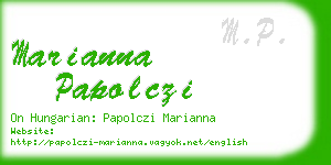 marianna papolczi business card